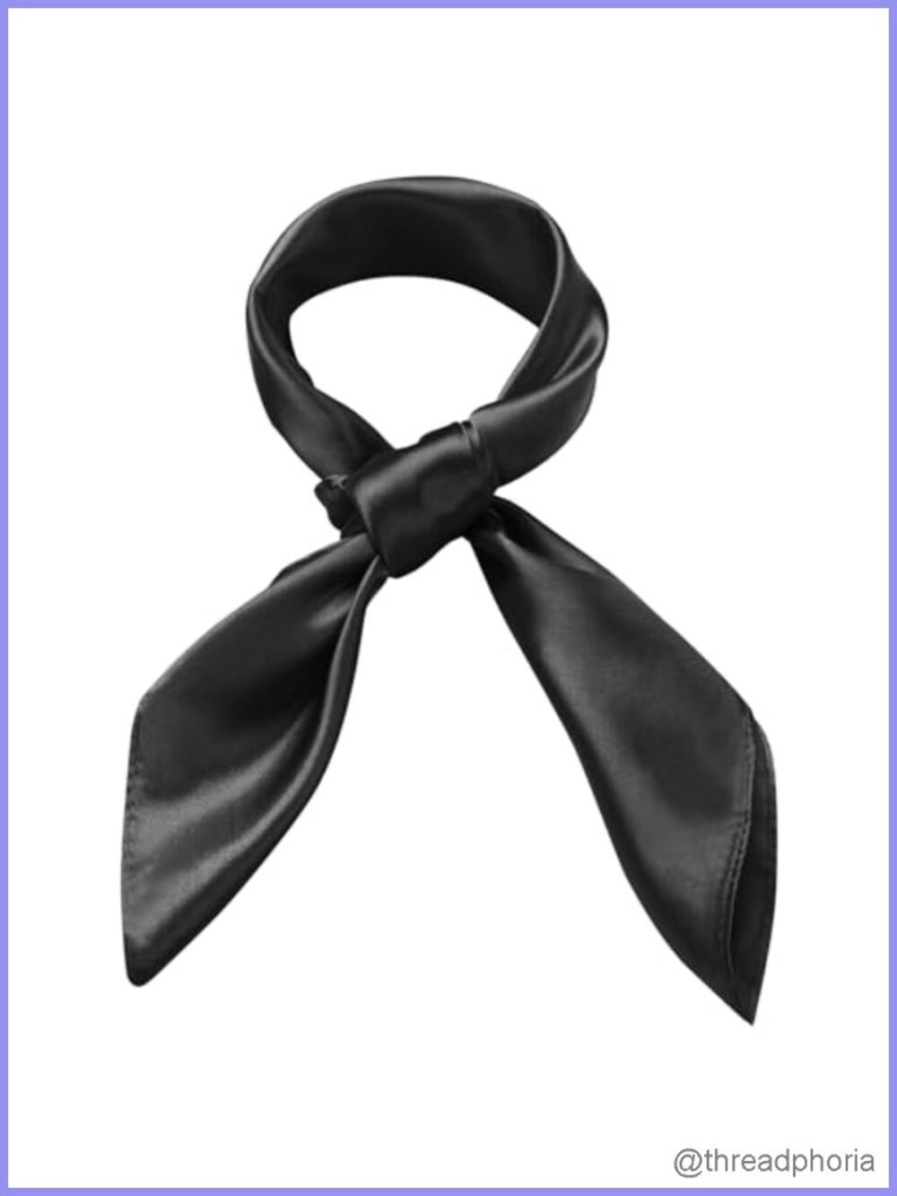 Satin Square Scarf 23.6in Silk Like Head Neck Bandana